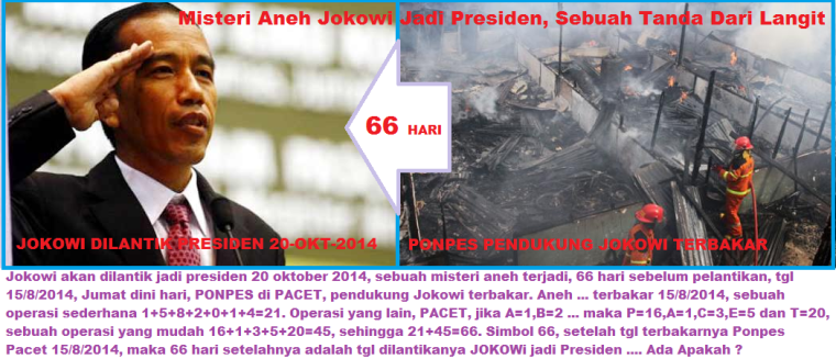 Misteri Aneh Jokowi Jadi Presiden, Sebuah Tanda Dari Langit